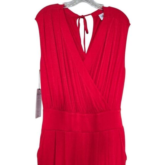 Cabi Uptown Jumpsuit Vermilion Red Size Medium - Picture 4 of 11